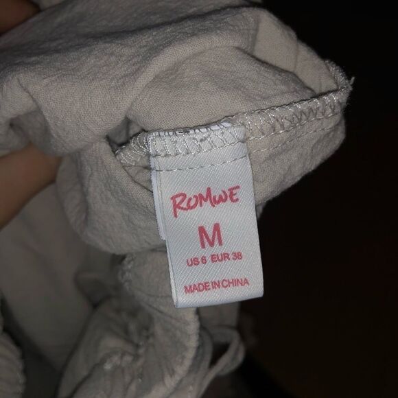 Tan Ruffle Hem Shorts - Picture 5 of 6